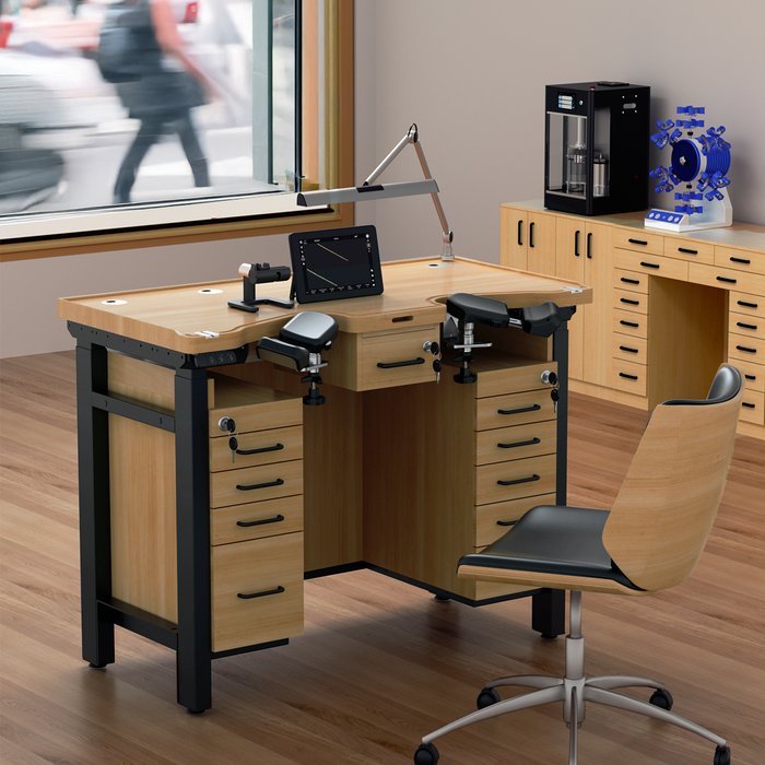 Height-Adjustable Watchmaker Workbench - HAVOMEC
