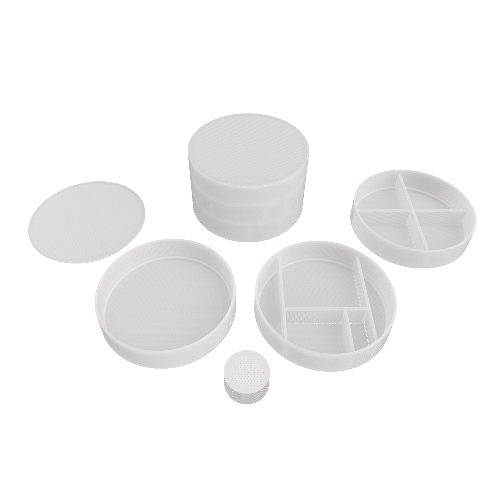 Polymer basket for watch cleaning machine